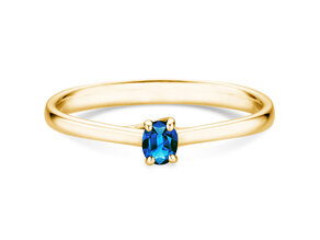 Verlovingsring Glow in 9K geelgoud met saffier 0,25ct
