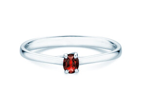 Verlovingsring Glow in 9K witgoud met robijn 0,25ct
