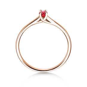 Verlovingsring Glow in 14K roségoud met robijn 0,25ct