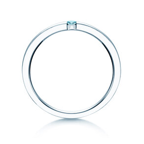 Verlovingsring Infinity Colour in zilver 925/- met blauwe topaas 0,05ct