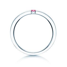 Verlovingsring Infinity Colour in zilver 925/- met roze toermalijn 0,05ct