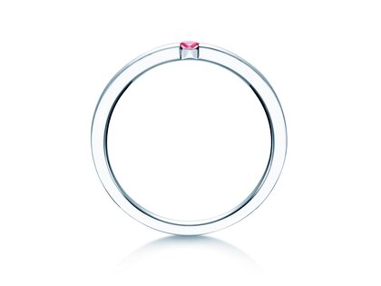 Verlovingsring Infinity Colour in zilver 925/- met roze toermalijn 0,10ct