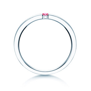 Verlovingsring Infinity Colour in zilver 925/- met roze toermalijn 0,10ct