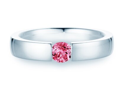 Verlovingsring Infinity Colour in 9K witgoud met roze toermalijn 0,50ct