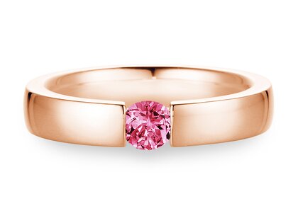 Verlovingsring Infinity Colour in 9K roségoud met roze toermalijn 0,50ct