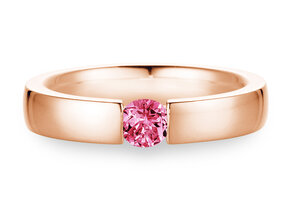 Verlovingsring Infinity Colour in 9K roségoud met roze toermalijn 0,50ct