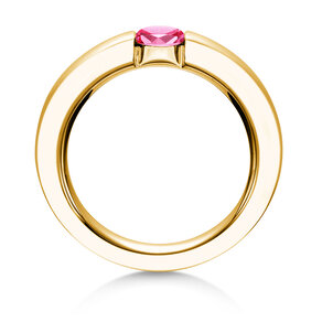 Verlovingsring Infinity Colour in 9K geelgoud met roze toermalijn 0,50ct