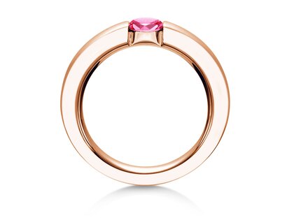 Verlovingsring Infinity Colour in 9K roségoud met roze toermalijn 0,50ct