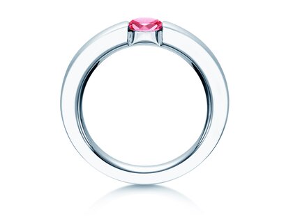 Verlovingsring Infinity Colour in 9K witgoud met roze toermalijn 0,50ct