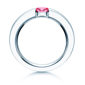 Verlovingsring Infinity Colour in 9K witgoud met roze toermalijn 0,50ct