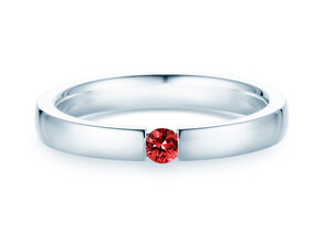 Verlovingsring Infinity Colour in 18K witgoud met robijn 0,10ct