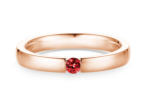 Verlovingsring Infinity Colour in 18K roségoud met robijn 0,10ct