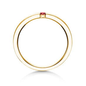 Verlovingsring Infinity Colour in 18K geelgoud met robijn 0,10ct