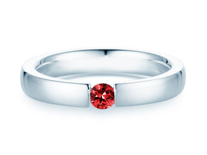 Verlovingsring Infinity Colour in 14K witgoud met robijn 0,15ct