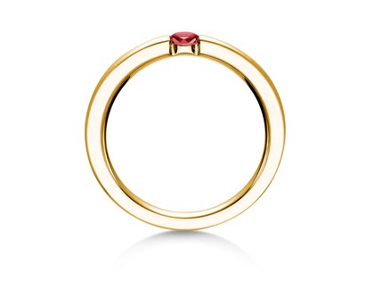 Verlovingsring Infinity Colour in 14K geelgoud met robijn 0,15ct