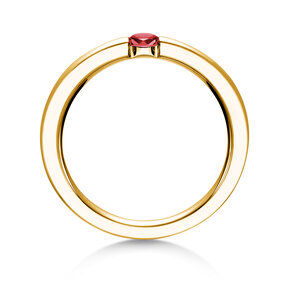 Verlovingsring Infinity Colour in 14K geelgoud met robijn 0,15ct