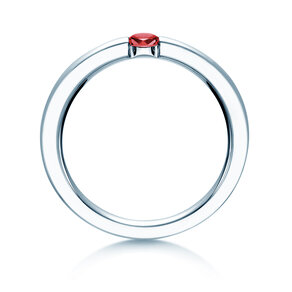 Verlovingsring Infinity Colour in 14K witgoud met robijn 0,15ct