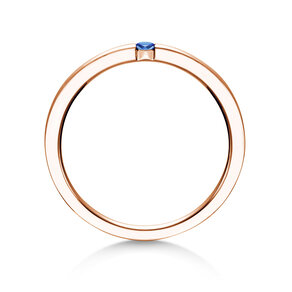Verlovingsring Infinity Colour in 14K roségoud met saffier 0,03ct