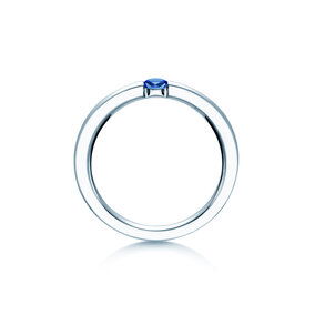 Verlovingsring Infinity Colour in 18K witgoud met robijn 0,10ct