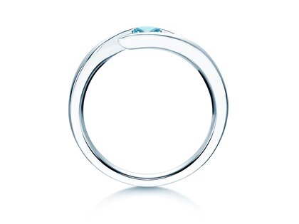 Verlovingsring Twist Colour in zilver