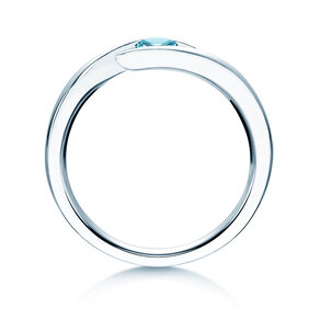 Verlovingsring Twist Colour in zilver
