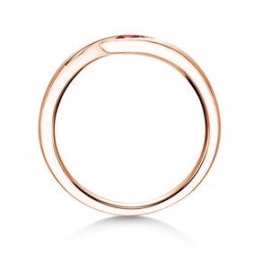 Verlovingsring Twist Colour in 9K roségoud met robijn 0,05ct
