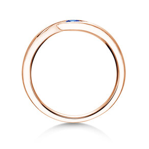 Verlovingsring Twist Colour in 14K roségoud met saffier 0,05ct