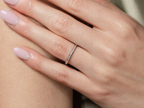 Verlovingsring Alliance-/Eternityring in 14K roségoud met diamanten 0,125ct G/SI