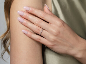 Verlovingsring Alliance-/Eternityring in 14K roségoud met diamanten 0,125ct G/SI