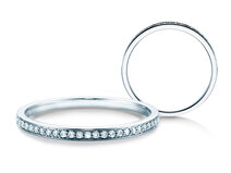 Verlovingsring Alliance-/Eternityring in 14K witgoud met diamanten 0,125ct G/SI