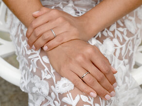 Verlovingsring Alliance-/Eternityring in 18K witgoud met diamanten 0,21ct G/SI
