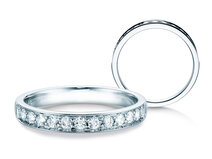 Verlovingsring Alliance-/Eternityring in 14K witgoud met diamanten 0,39ct G/SI