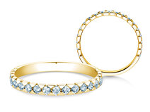 Verlovingsring Balance in 14K geelgoud met diamanten 0,50ct G/SI