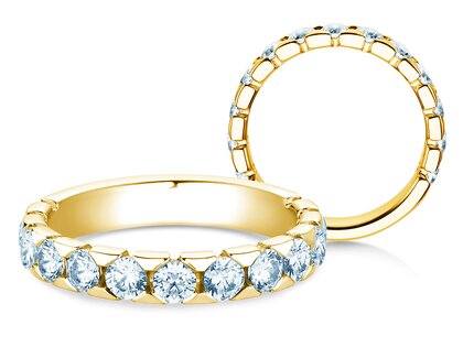 Verlovingsring Balance in 14K geelgoud met diamanten 1,30ct G/SI