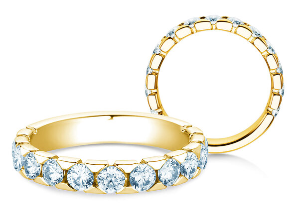 Verlovingsring Balance in 14K geelgoud met diamanten 1,30ct G/SI