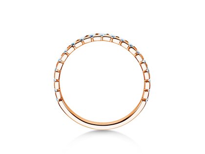 Verlovingsring Balance in 18K roségoud met diamanten 0,50ct G/SI
