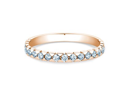 Verlovingsring Balance in 18K roségoud met diamanten 0,50ct G/SI