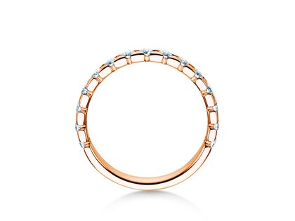 Verlovingsring Balance in 14K roségoud met diamanten 0,75ct G/SI