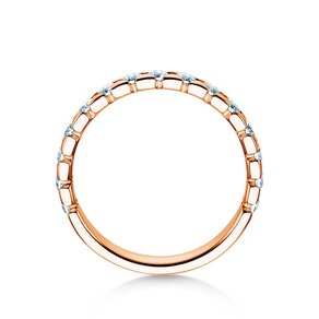 Verlovingsring Balance in 14K roségoud met diamanten 0,75ct G/SI
