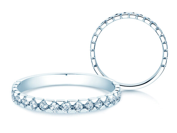 Verlovingsring Balance in 9K witgoud met diamanten 0,50ct G/SI