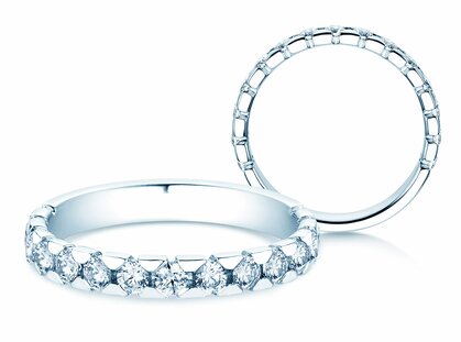 Verlovingsring Balance in 14K witgoud met diamanten 0,75ct G/SI