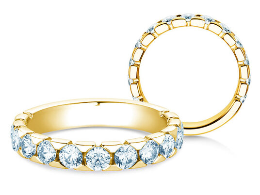 Verlovingsring Balance in 14K geelgoud met diamanten 0,38ct G/SI
