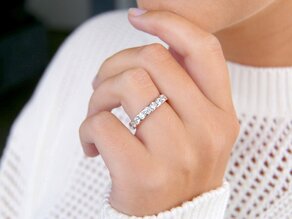 Verlovingsring Balance in 14K witgoud met diamanten 1,30ct G/SI