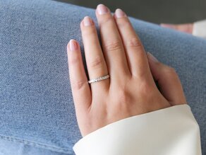 Verlovingsring Balance in 9K witgoud met diamanten 0,50ct G/SI