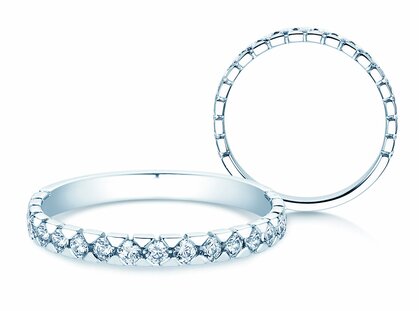 Verlovingsring Balance in 14K witgoud met diamanten 0,50ct G/SI