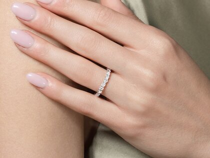 Verlovingsring Dawn in 14K witgoud met diamanten 1,27ct G/SI