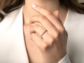 Verlovingsring Dawn in 14K witgoud met diamanten 0,53ct G/SI