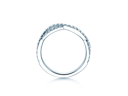 Verlovingsring Diamond Curve in 14K witgoud met diamant 0,40ct G/SI