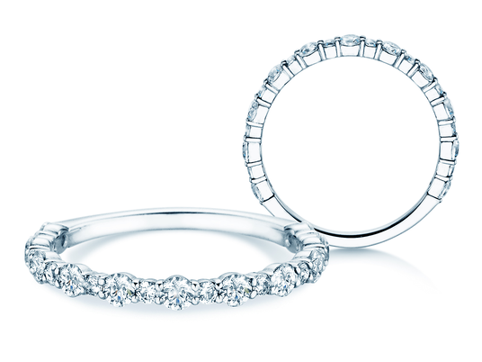 Verlovingsring Diamond Pulse in 14K witgoud met diamanten 0,59ct G/SI