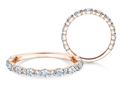 Verlovingsring Diamond Pulse in 14K roségoud met diamanten 0,59ct G/SI